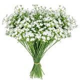 28Cm Artificial Babys Breath Flowers,36Pcs Babys Breath Artificial Flowers Bulk White For Wedding Bouquets,Party Decorations Realistic Fake White Flowers For Bridal & Event Decor