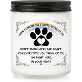 Memorial Gifts For Loss Of Dog, Pet Loss Gifts, Sympathy Candle For Cats Dog Passing Away, Rainbow Bridge, Bereavement Remembrance Grief Condolence For Pet Lovers Lavender Scented Soy Wax Candle