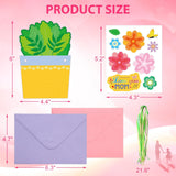 24 Sets Mothers Day Crafts For Kids Diy Greeting Card Making Kit Mothers Day Cards With Envelopes Classroom Activities Gifts For Mom