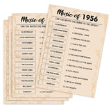70Th Birthday Party Games, Music Of 1956 Games, Birthday Party Supplies For Adults, Fun 1956S Party Game?Pack Of 30 Cards