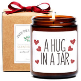 Sympathy Gifts For Loss Of Loved One,Get Well Gifts For Women, Hug In A Jar Candle, Condolences Gift For Loss,Sympathy Candle,Get Well Soon,Thank You,Cheer Up, Divorce, Relaxation Gift For Friend