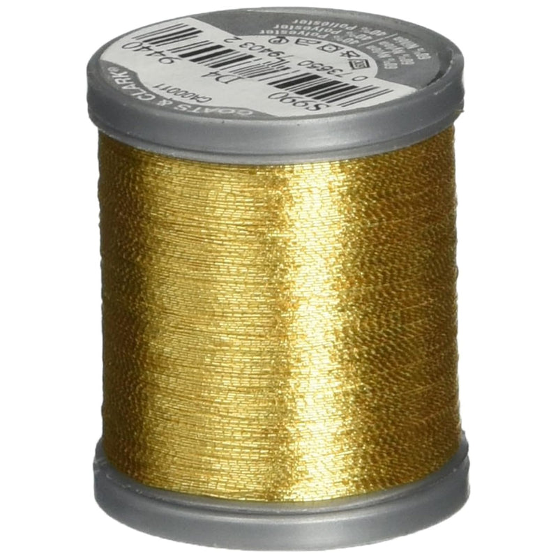 Coats Metallic Thread 125Yd, Gold