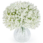 10 Baby Breath Artificial Flowers - 7.6" Babies Breath Flowers Artificial Faux Flowers Bouquet White Fores Greenery Real Touch Fake Flowers Arrangements Wedding Centerpieces Tables Decorations