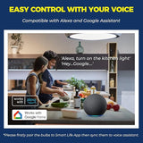 A19 Smart Light Bulbs 6 Pack RGBCW Color Changing WiFi Bluetooth LED E26 Alexa Google Home SmartLife