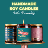 Nurse Gifts For Women - Funny Lavender Vanilla Soy Candle - Best Nurse Ever Gift For Rn Lpn, Nursing School Student For Galentines Day, Graduation, New Job | Cool Nurses Thank You Appreciation Present