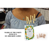 Don'T Say Baby Game - Orange Citrus (1 Sign & 50 Mini Natural Clothespins) - Gender Neutral Baby Shower Game