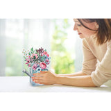 3D Pop Up Flower Cards-Watering Can With Flowers, Pop Up Card Greeting Cards For Mom, Grandmother, 3D Bouquet Card With Blankcard And Envelope, For Birthday, Mother'S Day, Thank You, All Occasions