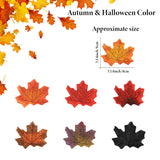 350Pcs Fall Maple Leaves - Autumn Fall Maple Leaf Garland Hojas De Otoño Para Decorar Foliage Artificial Table Decoration Faux Fake Loose Leaves Outdoor Decor Halloween Thanksgiving Photo Prop