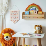 2 Pcs Rainbow Alphabet Numbers Wall Decor Homeschool Supplies Classroom Decor, Educational Wall Hanging Pennant Flag Banner Teacher Office Bedroom Home Decor Wall Art Christmas Birthday Gifts