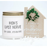 Moms Last Nerve Candle, Oh Look It'S On Fire Candles, Christmas Gift For Mom, Funny Mother’S Day Gift From Daughter & Son, Mom Birthday Gifts,Vanilla Lavender Scented Candles