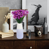 4Pcs Artificial Violets Flowers Faux Violets Bouquet Outdoor Fake Purple Flowers Purple Centerpieces For Home Garde Table Bride Wedding Party Decoration