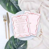 5" X 7" Pink Bow Bridal Shower Game Cards - Would She Rather - 30Pcs Double-Sided Fill-In Wedding Game Cards, Engagement & Wedding Party, Activities & Decor - A01