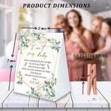 Don'T Say Baby Game For Baby Shower Clothespin Game, One 5X7 Coated Paper Sign And 50 Natural Clothespins, Greenery Theme, Gender Neutral -Ndsbb30