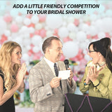 Bridal Shower Friendly Feud Quiz Tabletop Game, For 10 Players, Adult Age Range, Includes Cards, Unisex, 1.0 Unit Count