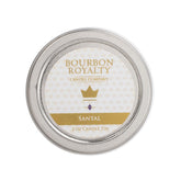 Round Silver Tone Small 2 Ounce Silver Tin/Wax Scented Votive Jar Candle For Home, Office Or Travel, Santal, Bry-St-2T