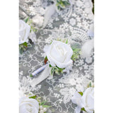 Men Boutonniere For Wedding Single Groom Groomsmen Artificial Rose Flowers Boutonniere For Wedding Prom Homecoming