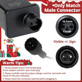 Christmas Inflatable Plug Replacement 1.5A, For 6-8 Ft Christmas Blow Up, 12V Class 2 Power Unit, For Xmas Inflatables,