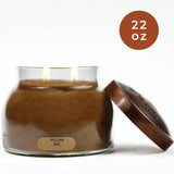 A Cheerful Giver - Pecan Pie Mama Scented Glass Jar Candle (22oz) with Lid & True to Life Fragrance Made in USA