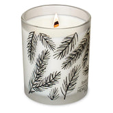 Frosted Jar Wood Wick Candle Handcrafted With Natural Coconut Wax (Standard 7.2 Oz, Foxtail Fir)