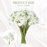 36 Pcs Ranunculus Artificial Flower Silk White Flower Realistic Faux Rose With Long Stems Fake Ranunculus Bouquet Wedding Flowers Bulk For Diy Bride Centerpiece Decoration(Ivory White)