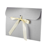 10Pcs Paper Gift Card Envelopes Bags With Ribbon Bowknot Holiday Envelope Greeting Cards Packaging Bag Underwear Silk Scarf Party Gift Wrapping Bag Wedding Presents Box, Medium