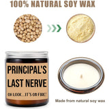 Principal'S Last Nerve Candle - Personalized Gift For Principal - Funny Gift For Principal - Principal Gifts - Birthday Gift For Principal