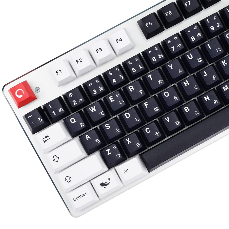 Black And White Keycaps, 129 Set Keycaps Sumi Pbt Cherry Profile, Custom Japan