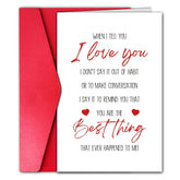 Valentines Day Card For Him Her, Funny V-Day Greeting Card For Boyfriend Husband Or Girlfriend Wife, I Love You Card, Valentines Day Gift For Men Women