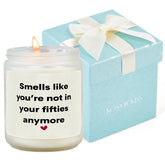 60Th Birthday Gifts For Women Men, 1966, 60Th Birthday Gifts For Mom, Dad, Her, Him, Wife, Sister, Friend, Christmas Scented Soy Wax Candle With Gift Box