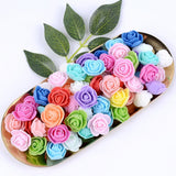 200Pcs 1.37 Inch Mini Artificial Rose Flowers Heads Pe Foam Fake Rose Heads For Wedding Home Decoration Diy Crafts, Party, Festival,Valentine'S Day Decoration