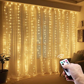 300 Led Curtain String Lights, Twinkle Fairy Lights For Bedroom With 8 Lighting Modes, Usb Christmas Lights For Party Ho