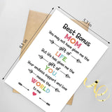 Bonus Mom Mother'S Day Card, Sweet Mothers Day Card For Best Stepmom, Birthday Card From Stepdaughter Stepson, Life Has Given Me The Gift Of You Card