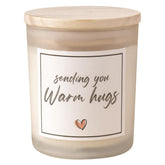 Get Well Soon Gifts, Sympathy Candle, Bereavement & Cheer Up Gifts, Sending You Warm Hugs In A Jar Candle Gift For Women, Vanilla Scented Candle, Natural Soy Wax & Natural Essential Oils