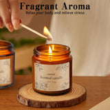 4 Packs Candles For Home Scented, Scented Candles Gifts For Women, Natural Soy Wax Amber Jar Candle, Long Lasting Aromatherapy Candle Gift Set For Birthday Valentine'S Day Mother'S Day