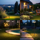 4 Pack 30 Inch Solar Garden Pathway Lights IP65 Waterproof Swaying Yard Lights