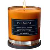 100% Soy, Highly Scented, Hand Poured Soy Candle (Patchouli)