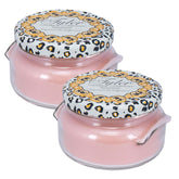 11055 Mediterranean Fig 11 Ounce Scented Jar Candle For Home Or Office, Pack Of 2