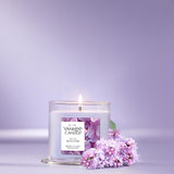 Yankee Candle Small Tumbler Scented Candle with up to 40 Hour Burn Time, Premium Plant Wax Blend for Consistent Burn, 4.3 oz Tumbler Candle with Room Filling Fragrance, Lilac Blossoms