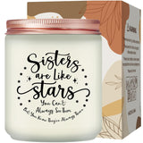 Sisters Are Like Stars Gifts - Christmas, Mother'S Day, Birthday Gifts For Sister - Lavender Scented Candle