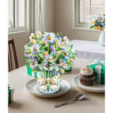3D Pop-Up Daisy Bouquet Card White Daisies Birthday Card For Women Mother'S Day Floral Greeting Card For Get Well Soon Thinking Of You Anniversary Thank You Spring Gift