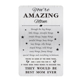 Mom Gifts, Mother Birthday Gift, Mothers Day Gifts For Mom, Christmas Cards, Amazing Mother Wallet Card