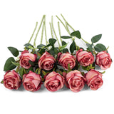 Exoment Silk Rose Flower Artificial Roses With Long Stems For Diy Wedding Bouquets Centerpieces Bridal Shower Party Home Decor1