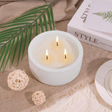 20Oz Large White Scented Candle For Women – Vanilla Dreamscape, 3 Wick Non Toxic Soy Candle, Matte Ceramic Jar, Luxury Home Fragrance, Elegant Winter Décor & Premium Valentines Day Gift