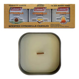 Coleman Scented Tin Citronella Candle - 3 Pack, S'Mores, Pine and Campfire