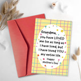 Sweet Mother'S Day Card For Grandma, Floral Mothers Day Gift From Grandchildren, Grandmother Mothers Day Card, I Have Loved You My Entire Life