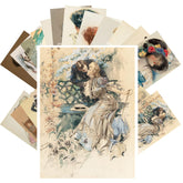 Vintage Postcards (24 Pcs 4"X6" Ea) Beautiful Portraits Of Gorgeous Victorian Men And Women Vintage Postcards Retro Greeting Card Book Illustration Reprint