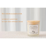 Pet Odor Eliminator Scented Candle - Deodorizing Candle For Pets, Pet Odor Freshener Candle, Dog Smell Eliminator For Home, Natural Soy Wax & Natural Essential Oils