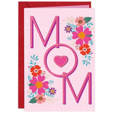 Mom Birthday Card - Large 5.5X8 Inch Birthday Card For Mother With Gold Foil - Heartfelt Happy Birthday Card Mom From Daughter, Son Or Us, Includes Red Envelope