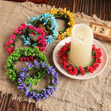 144Pcs Artificial Mini Flower Stamen Pistil And Soft Stem,20Mm Tiny Berry For Diy Make Bridal Hair Clips,Cake Top,Wrist Corsage Boutonniere,Candle Rings Wreath Bracelet Flower (Gold)