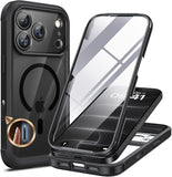 Magnetic Case for iPhone 18 Pro 6.3 Inch Full Body Protection Black Cover